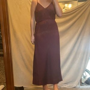 Silk midi dress